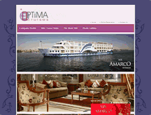 Tablet Screenshot of optimacruises.com